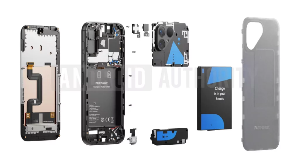Просочившиеся изображения продемонстрировали дизайн модульного смартфона Fairphone 5 
