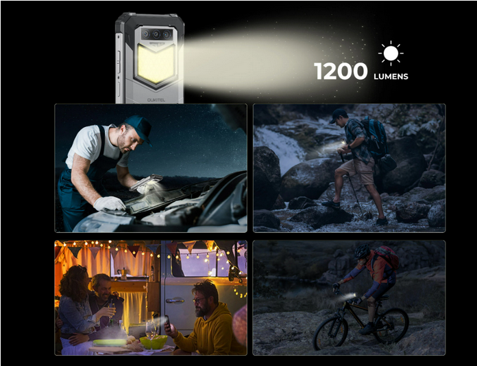 Oukitel WP26: прочный смартфон с кемпинговым фонарем 1200 люмен и аккумулятором 10000 мА/ч. на днях будет доступен с беспрецедентной скидкой