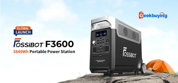 Представлена портативная электростанция Fossibot F3600 с батареей емкостью 3840 Вт/час