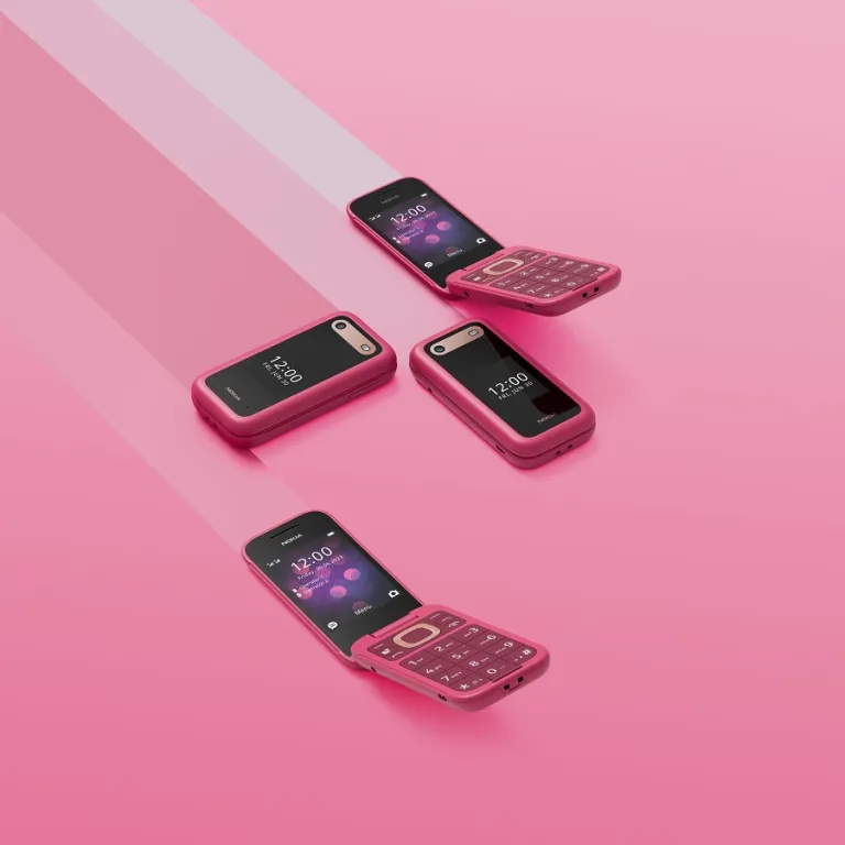 Складной телефон Nokia 2660 Flip перезапущен в цветах Pop Pink и Lush Green