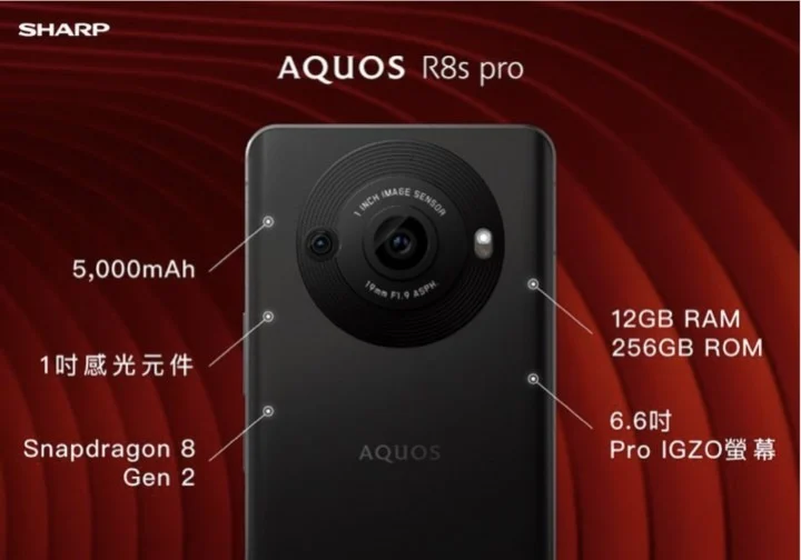 Смартфоны Sharp AQUOS R8s и R8s Pro выпущены с 1-дюймовым сенсором камеры