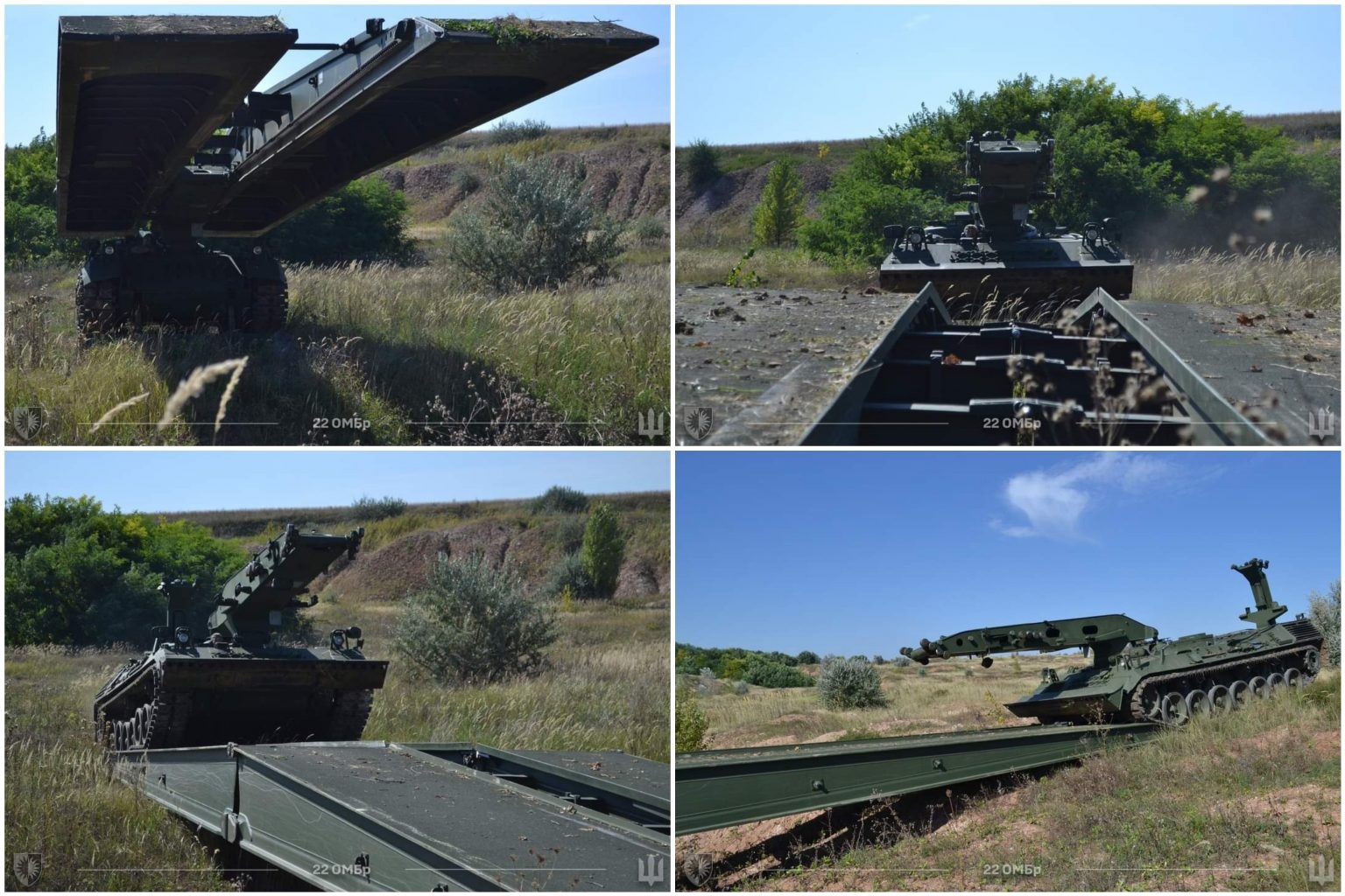 ВСУ показали применение танкового мостоукладчика Biber