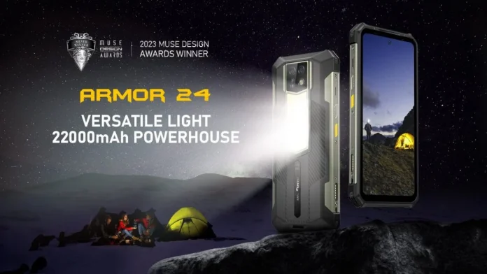 Представлен прочный смартфон Ulefone Armor 24 с аккумулятором емкостью 22 000 мА/ч и дизайном Versatile Light