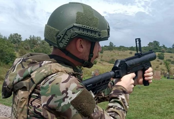 На вооружении бойцов НГУ замечены украинские гранатометы 