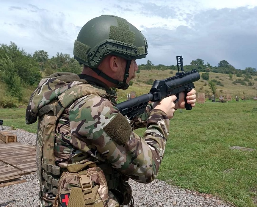На вооружении бойцов НГУ замечены украинские гранатометы "Форт"