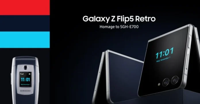 Samsung представит Galaxy Z Flip5 Retro в честь складного телефона 20-летней давности