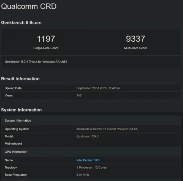 Процесор Qualcomm Snapdragon 8cx Gen 4 наздоганяє Apple M2 за багатоядерною продуктивністю