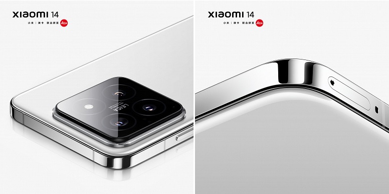 Xiaomi 14 заимствовал боковую рамку дисплея у iPhone 15