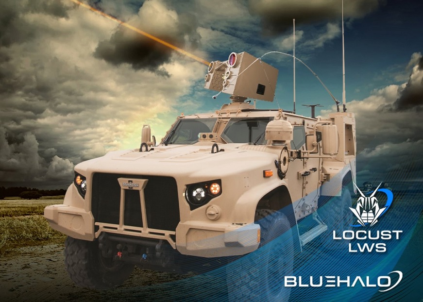 Лазерна установка LOCUST від BlueHalo дозволить JLTV збивати БПЛА під час руху