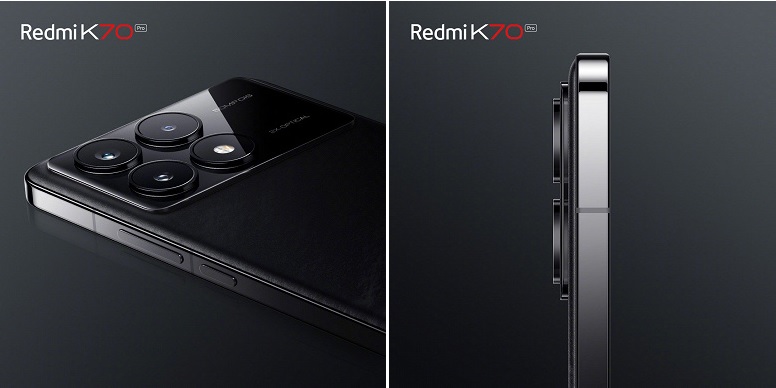 Опубліковані офіційні зображення Redmi K70 Pro з текстурою "чорнильне перо"