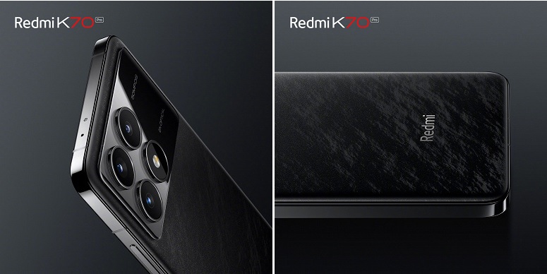 Опубліковані офіційні зображення Redmi K70 Pro з текстурою "чорнильне перо"