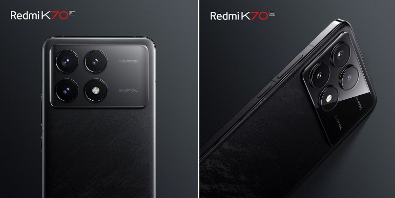 Опубліковані офіційні зображення Redmi K70 Pro з текстурою "чорнильне перо"