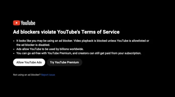 YouTube объявил войну блокировщикам рекламы