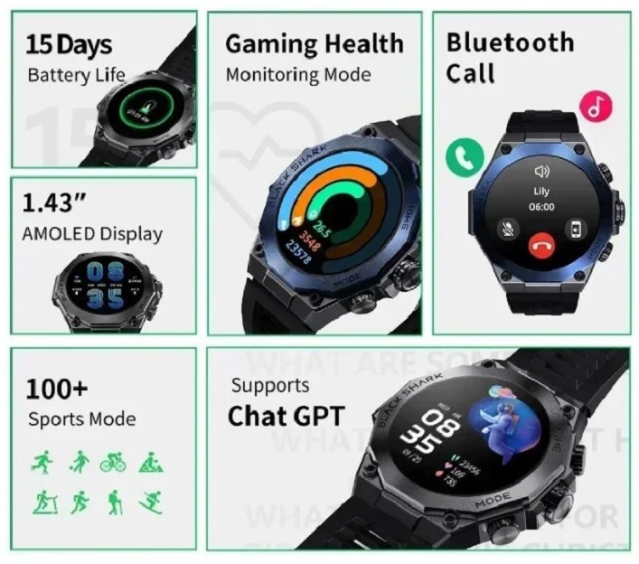 Игровой бренд Xiaomi представил смарт-часы с интегрированным ChatGPT