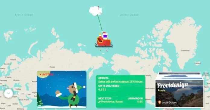 Google запустил ежегодную функцию отслеживания местоположения Санта-Клауса