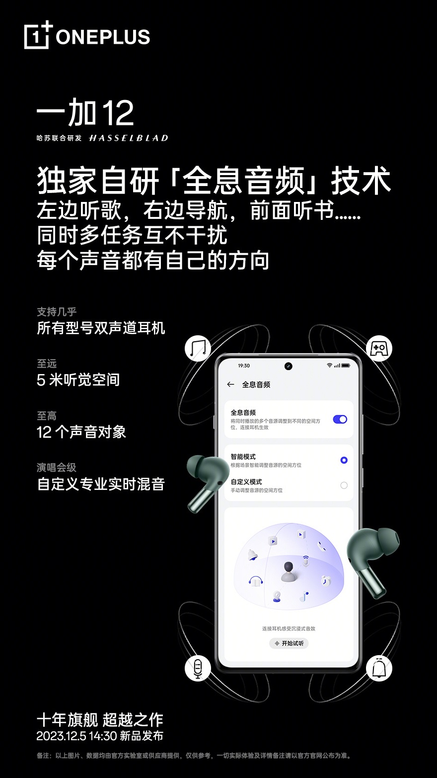 OnePlus 12 первым в мире получил поддержку технологии "голографического звука"