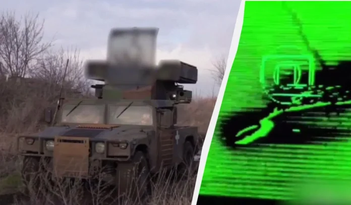 Украинские военные показали эпизод боевого применения самоходного зенитно-ракетного комплекса Avenger американского производства