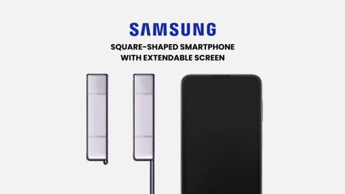 Samsung запатентовал смартфон квадратной формы с выдвижным дисплеем