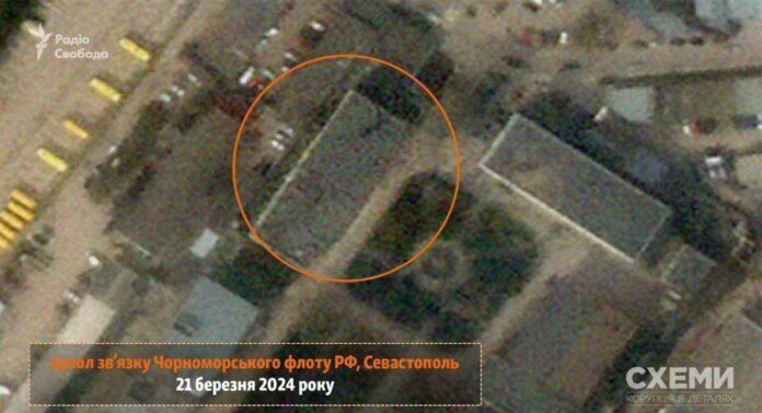 Спутник подтвердил попадание украинских ракет по главному узлу связи Черноморского флота России (фото)