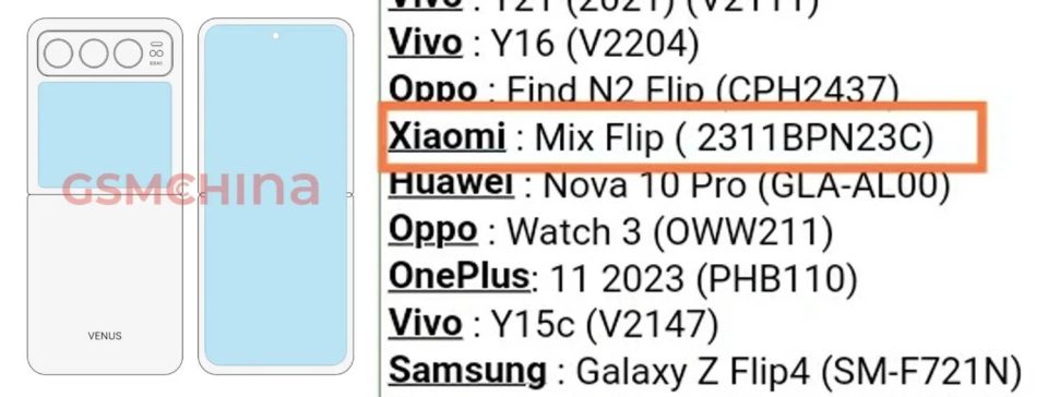Xiaomi MIX Flip: смартфон-раскладушка таки появится на мировом рынке