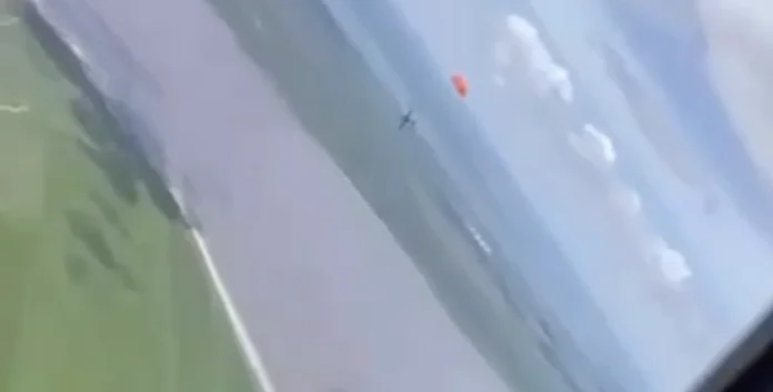 Украинский Як-52 сбил российский дрон 