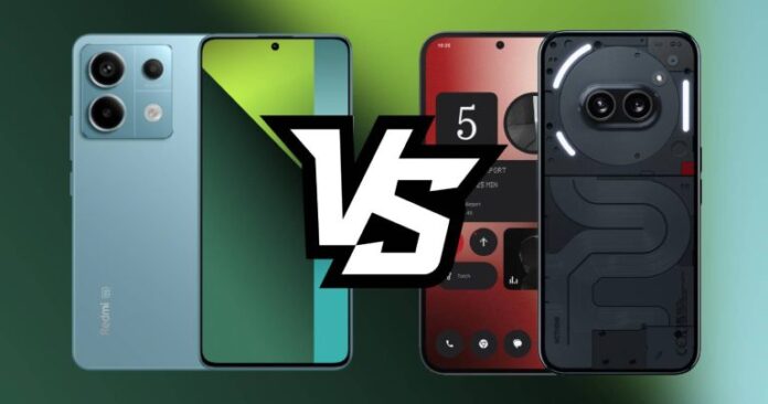 Redmi Note 13 Pro 5G против Nothing Phone 2a: все отличия