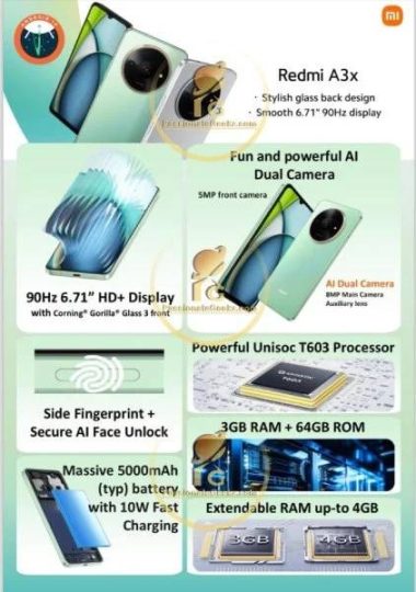 Redmi A3x: бюджетный смартфон с неожиданным процессором и приятной ценой