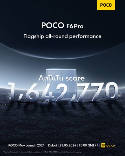 POCO F6 Pro: официальная информация о процессоре, результатах тестирования в AnTuTu и объеме хранилища