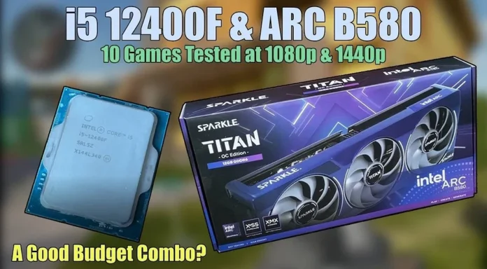 Intel Core i5-12400F і ARC B580