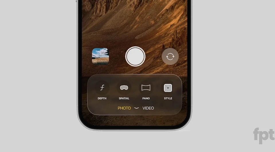 Інтерфейс камери iPhone в iOS 19