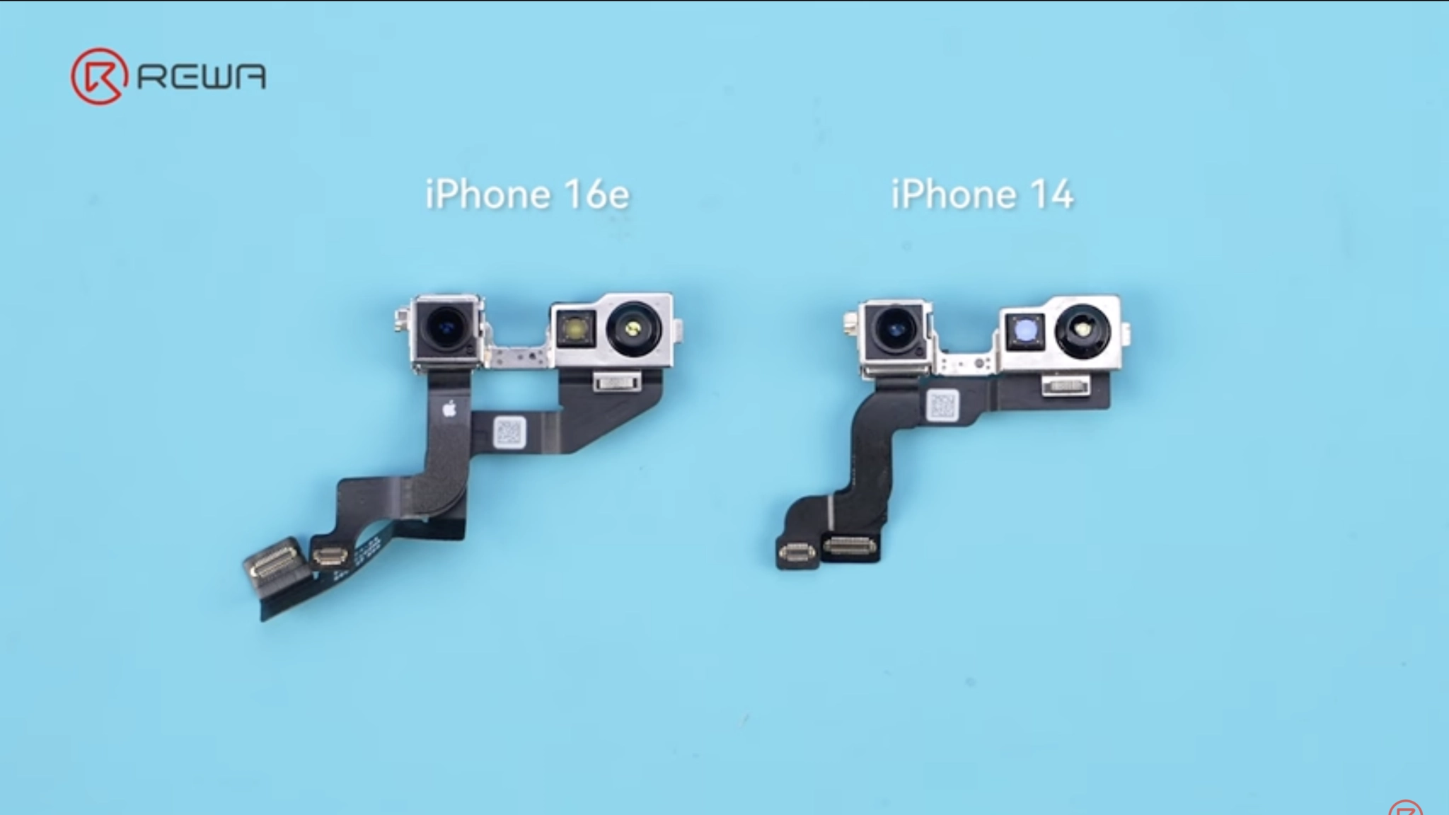 Модуль камери iPhone 16e і iPhone 14