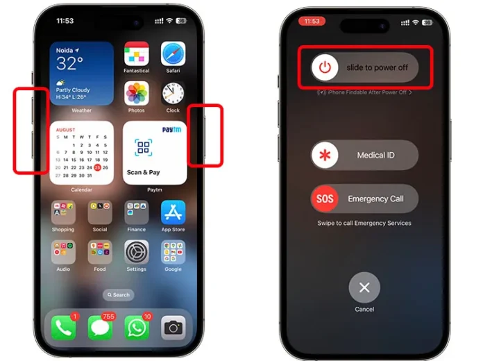 Перезавантаження iPhone